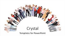  Presentation with unity in diversity - Slides enhanced with semicircle - diversity concept united company background and a  colored foreground