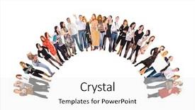  Presentation with culture - Cool new PPT layouts with semicircle - office culture together we stand backdrop and a white colored foreground