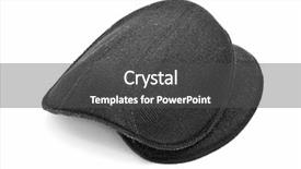  Presentation with shoulder - Theme having semicircle - pair of black shoulder pads background and a  colored foreground