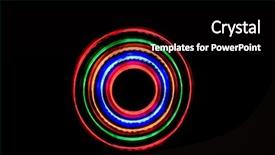  Presentation with computer science led - Presentation theme enhanced with semicondctor laser diodes - led abstraction background and a black colored foreground