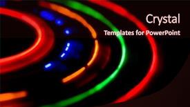  Presentation with rustic led - Presentation theme having semicondctor laser diodes - led abstraction background and a  colored foreground