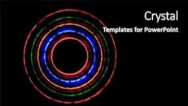  Presentation with led lighting - Presentation theme consisting of semicondctor laser diodes - led abstraction background and a  colored foreground