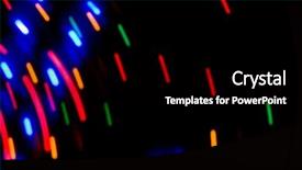  Presentation with laser - Presentation theme featuring semicondctor laser diodes - led abstraction background and a black colored foreground