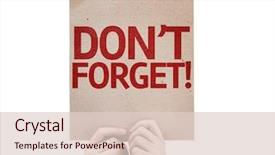  Presentation with forget - Amazing PPT theme having invitation seminar - don't forget card isolated backdrop and a lemonade colored foreground