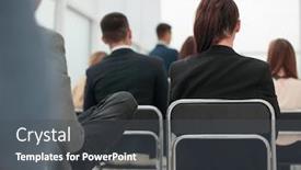  Presentation with questions - Cool new slides with seminar-participants-ask-questions backdrop and a dark gray colored foreground