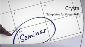  Presentation with writing the text human rights - Amazing theme having seminar text written on calendar backdrop and a white colored foreground