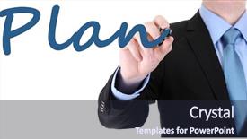  Presentation with writing - Beautiful PPT layouts featuring seminar words actions - businessman writing word plan backdrop and a wine colored foreground