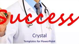  Presentation with success - Theme having seminar words actions - man writing word success background and a sky blue colored foreground