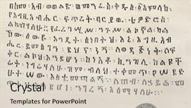  Presentation with ethiopia - Audience pleasing PPT theme consisting of semitic - reproduction of a letter sent backdrop and a lemonade colored foreground