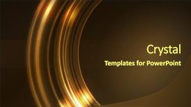  Presentation with golden light - Slide set having semitransparent ring segments with light background and a tawny brown colored foreground