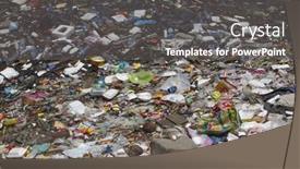  Presentation with sea plastic - PPT theme enhanced with semporna-malaysia-april-24-2014 background and a dark gray colored foreground