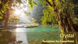  Presentation with guatemala - PPT theme enhanced with semuc champey lanquin guatemala background and a tawny brown colored foreground