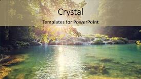  Presentation with guatemala - Presentation design with semuc champey lanquin guatemala background and a coral colored foreground