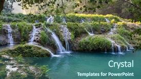  Presentation with guatemala - PPT layouts featuring semuc champey lanquin guatemala background and a ocean colored foreground