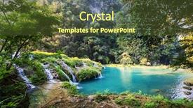  Presentation with guatemala - Amazing PPT theme having semuc champey lanquin guatemala backdrop and a tawny brown colored foreground