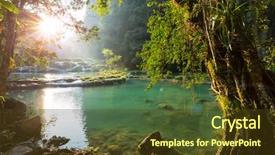  Presentation with guatemala - Slide deck featuring semuc champey lanquin guatemala background and a tawny brown colored foreground