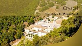  Presentation with france - Slide set with senanque-abbey-in-vaucluse-provence background and a gold colored foreground