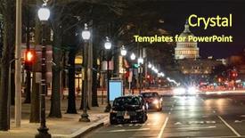  Presentation with senate - Cool new slide deck with senate - us capitol building at sunset backdrop and a wine colored foreground