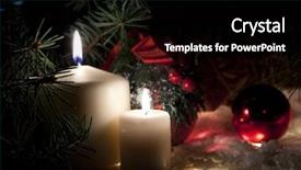  Presentation with scene - Cool new PPT layouts with sences - night scene of candles backdrop and a black colored foreground