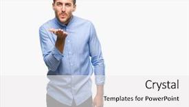  Presentation with love between man and woman - Cool new PPT layouts with send - young handsome man over isolated backdrop and a white colored foreground