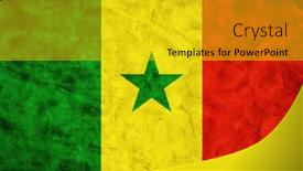 Presentation with senegal flag - Presentation design enhanced with senegal-flag-in-grunge-vintage background and a  colored foreground
