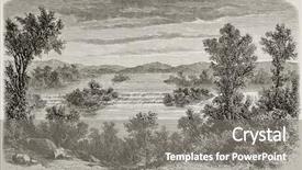  Presentation with waterfalls - Amazing slide deck having illustration of felou waterfalls mali backdrop and a gray colored foreground