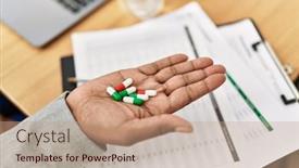  Presentation with senior worker - Theme enhanced with senior-african-american-woman-business background and a coral colored foreground