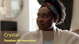  Presentation with covid bed - Presentation design having senior-african-american-woman-spending background and a violet colored foreground