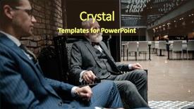  Presentation with young - PPT layouts featuring senior and young gentlemen having background and a tawny brown colored foreground
