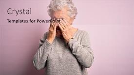  Presentation with vision - Audience pleasing PPT layouts consisting of senior-beautiful-woman-wearing-casual backdrop and a lemonade colored foreground