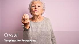  Presentation with italian - Amazing slides having senior-beautiful-woman-wearing-casual backdrop and a coral colored foreground