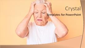  Presentation with tshirt - Cool new theme with senior-beautiful-woman-with-blue backdrop and a lemonade colored foreground