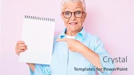  Presentation with blue eyes - Amazing theme having senior-beautiful-woman-with-blue backdrop and a sky blue colored foreground