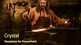  Presentation with molten - Cool new presentation design with senior blacksmith forging the molten backdrop and a wine colored foreground