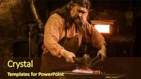  Presentation with molten - Cool new presentation with senior blacksmith forging the molten backdrop and a wine colored foreground