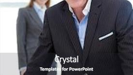  Presentation with conference table - PPT layouts featuring senior businessman sitting on a conference table smiling at the camera background and a dark gray colored foreground