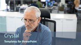  Presentation with social distancing - Beautiful PPT theme featuring senior-caucasian-businessman-wearing-glasses backdrop and a ocean colored foreground