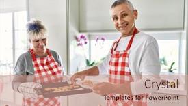  Presentation with senior couple - PPT layouts having senior-caucasian-couple-smiling-happy background and a  colored foreground