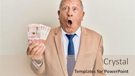  Presentation with senior heands - Amazing slide deck having senior-caucasian-man-holding-10 backdrop and a soft green colored foreground