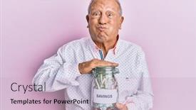 Presentation with puffing - Colorful slides enhanced with senior-caucasian-man-holding-jar backdrop and a lemonade colored foreground