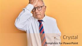  Presentation with memory - Amazing slides having senior-caucasian-man-wearing-business backdrop and a yellow colored foreground