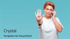  Presentation with open bible over grunge sandstone - Amazing slide deck having senior caucasian redhead woman talking backdrop and a  colored foreground