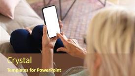  Presentation with space time - PPT theme consisting of senior-caucasian-woman-sitting background and a  colored foreground