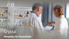  Presentation with chemistry teaching - Amazing PPT layouts having senior-chemistry-professor-doctor backdrop and a gray colored foreground