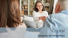  Presentation with conclusion - Slide deck having senior-citizens-and-a-tax background and a light blue colored foreground