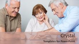  Presentation with senior study ukraine revolution - Theme with senior classmates watching man using background and a coral colored foreground