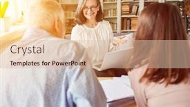  Presentation with senior couple - Presentation theme with senior-consultant-with-a-couple background and a lemonade colored foreground