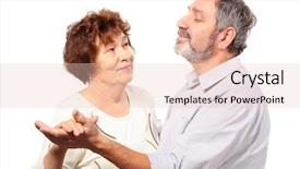  Presentation with couple dance - Beautiful theme featuring senior couple dance isolated half backdrop and a lemonade colored foreground