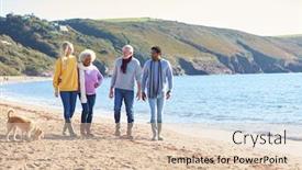  Presentation with senior couple - Amazing theme having senior-couple-hold-hands-walking backdrop and a lemonade colored foreground