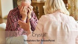  Presentation with senior couple - Cool new PPT layouts with senior-couple-in-a-marriage backdrop and a coral colored foreground